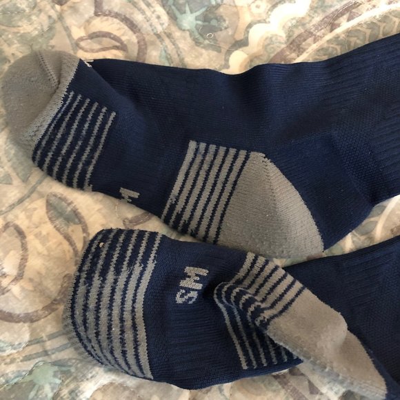 Adidas Navy/White Striped Soccer Socks Size Small - Picture 4 of 5